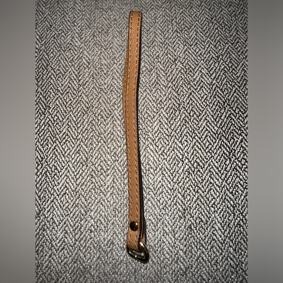 Michael Kors replacement leather strap wristlet coin Wallet Tan/Brown And Gold - Picture 3 of 10